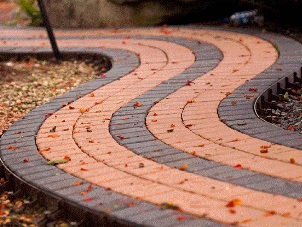 Пластиковый бордюр 45 мм, длина 1 м ГеоПластБорд GPBST-45 - Вид №10