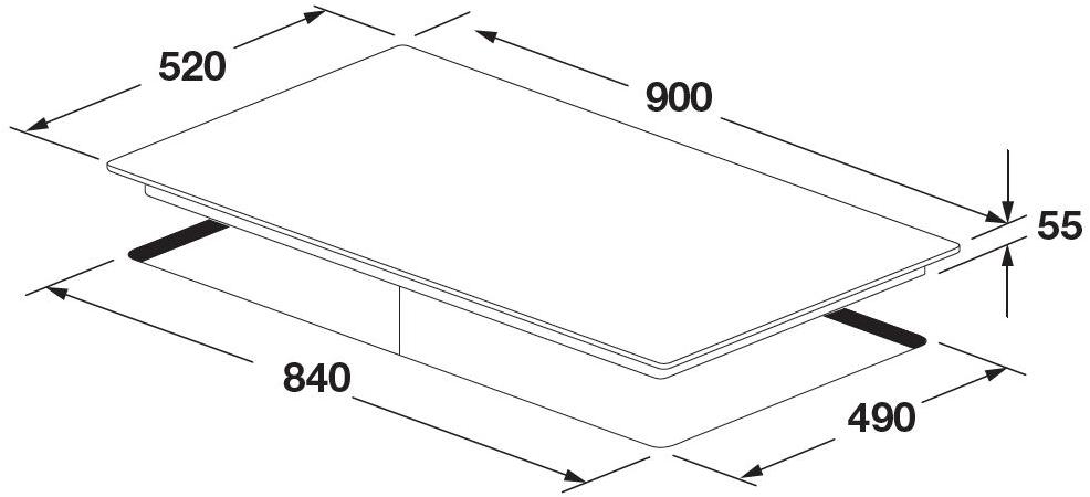 Fulgor Milano Газовая стеклокерамическая плита Cluster concept sun-id-1492492 - Вид №3