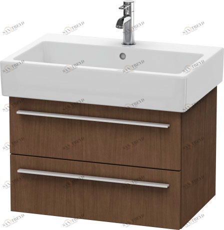 XL634201313 Тумбочка подвесная X-Large #XL6342 650 x 443 мм Американский орех, натуральный шпон Duravit