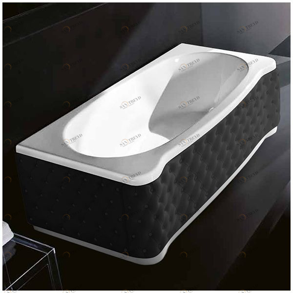 Ванна Gruppo treesse New Classic Young VTL-V6741-DX-KC белая прямоугольная правая чёрная кожа VTLV6741DXKC