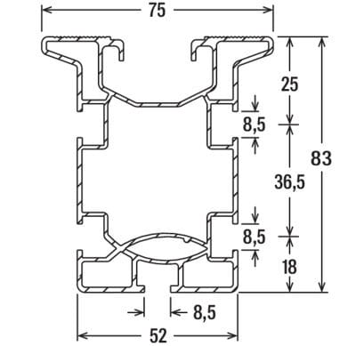 Экструдированный алюминиевый профиль фотоэлектрической системы FISCHER SOLARMID ARCH-00129226 - Вид №3