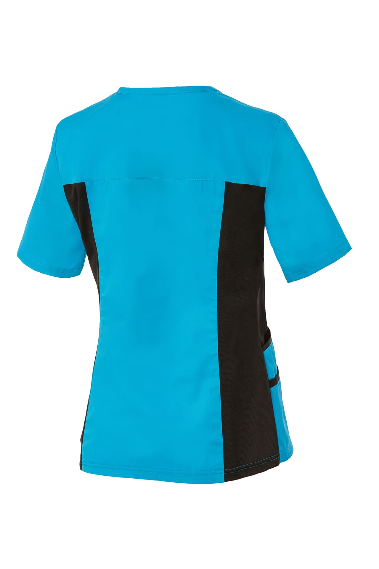 5048418 Блуза ОРИОН женская бирюза-черная  Медицинская одежда  размер 52-54/158-164 Спецодежда  - Вид №1