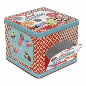 Банка жестяная с крышкой сине-красная "Конфеты" EASY LIFE КОРОБКИ И БАНКИ 00-3946446 Красный;синий