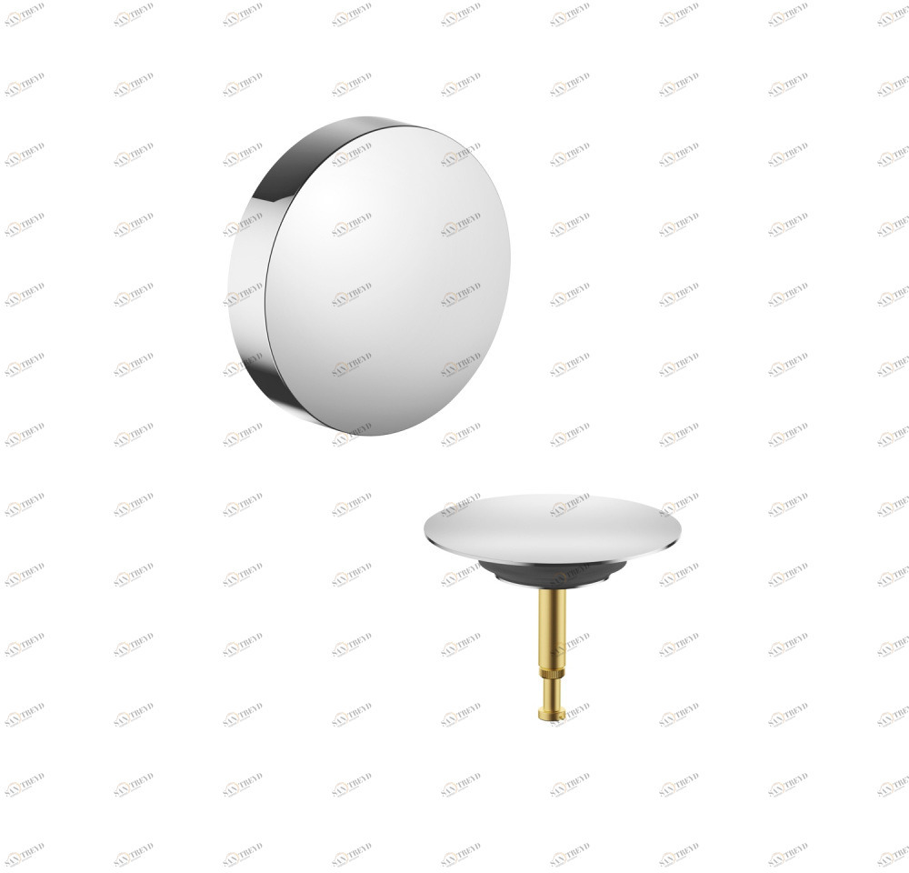 Излив для ванны со сливным/переливным устройством - Хромированный 3624797000