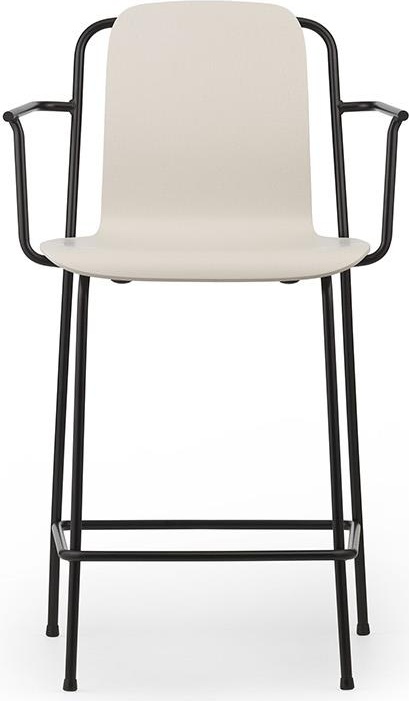 601966 Барное кресло 65 см Черная сталь / светло-серый Normann Copenhagen Studio - Вид №1