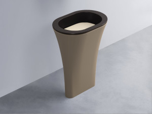 AMLA65-LV+AMPILO-LN+AMCOLO-AN Раковина Amedeo Ovale отдельностоящая cielo Enjoy + Amedeo