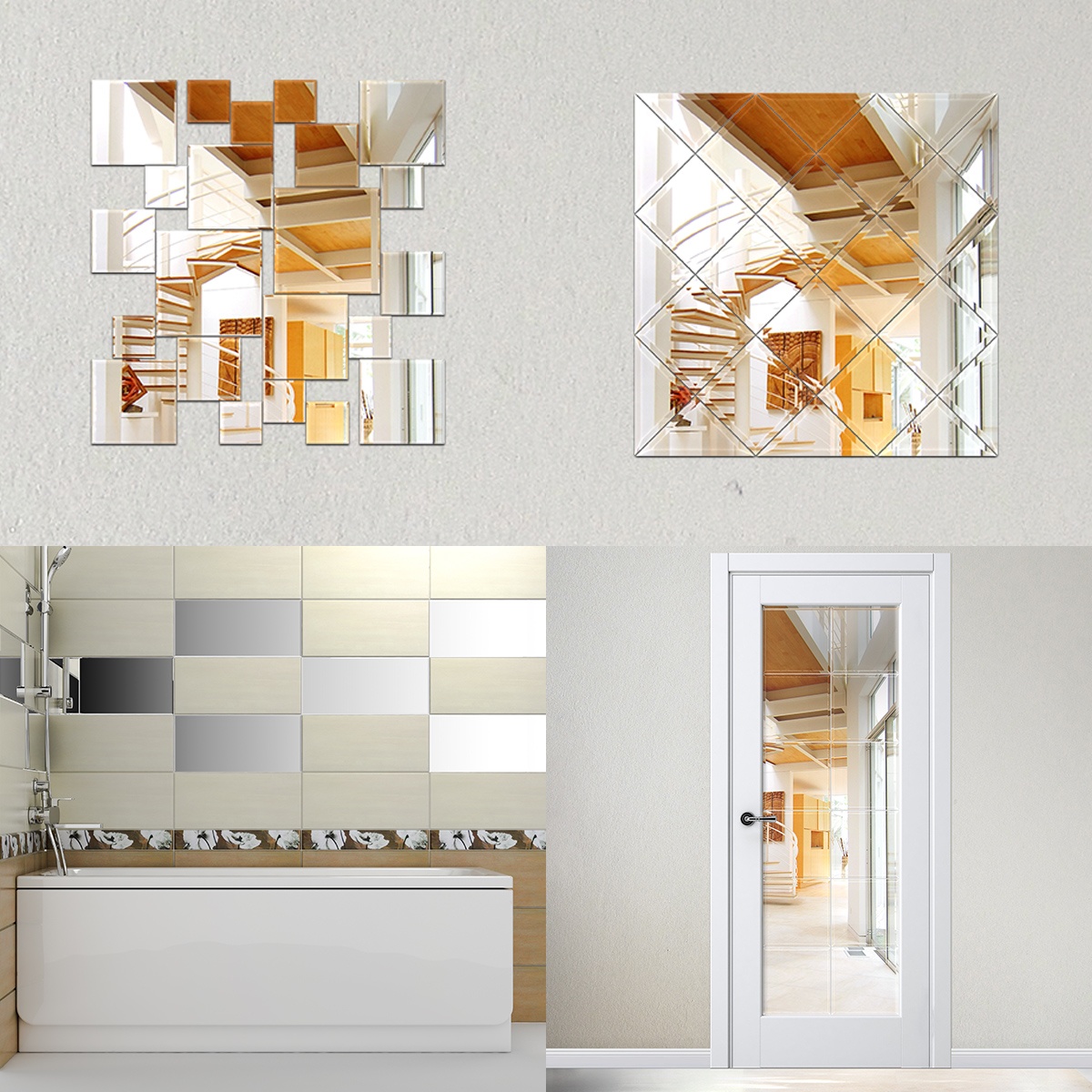 BY 1429 Зеркальная плитка с фацетом 5 mm EVOFORM Refractive - Вид №1