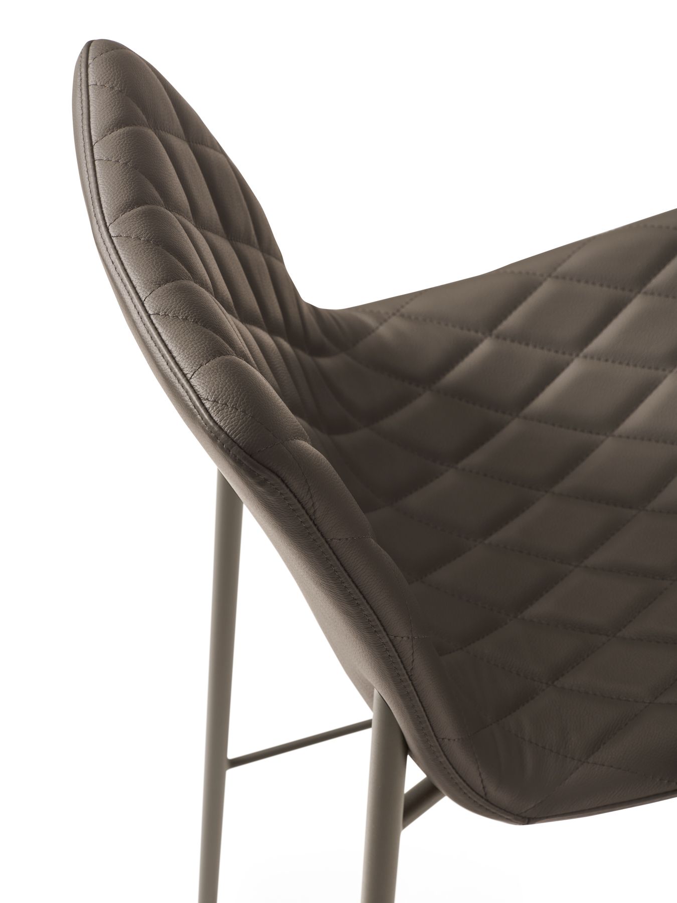 Высокий кожаный стул со спинкой EFORMA Lenny ARCH-00138058 - Вид №1