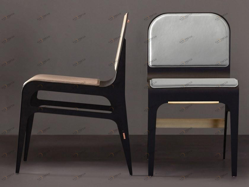 GABRIEL SCOTT Стул из стали с подставкой для ног Bardot sun-id-1512454