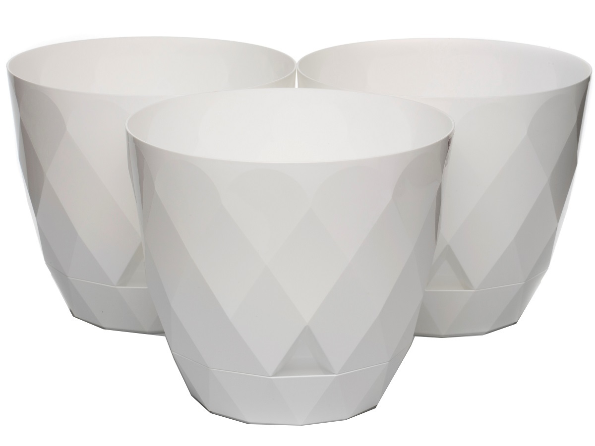 Горшок для цветов Rico 9.2L White NAVAKO 16036 - Вид №3