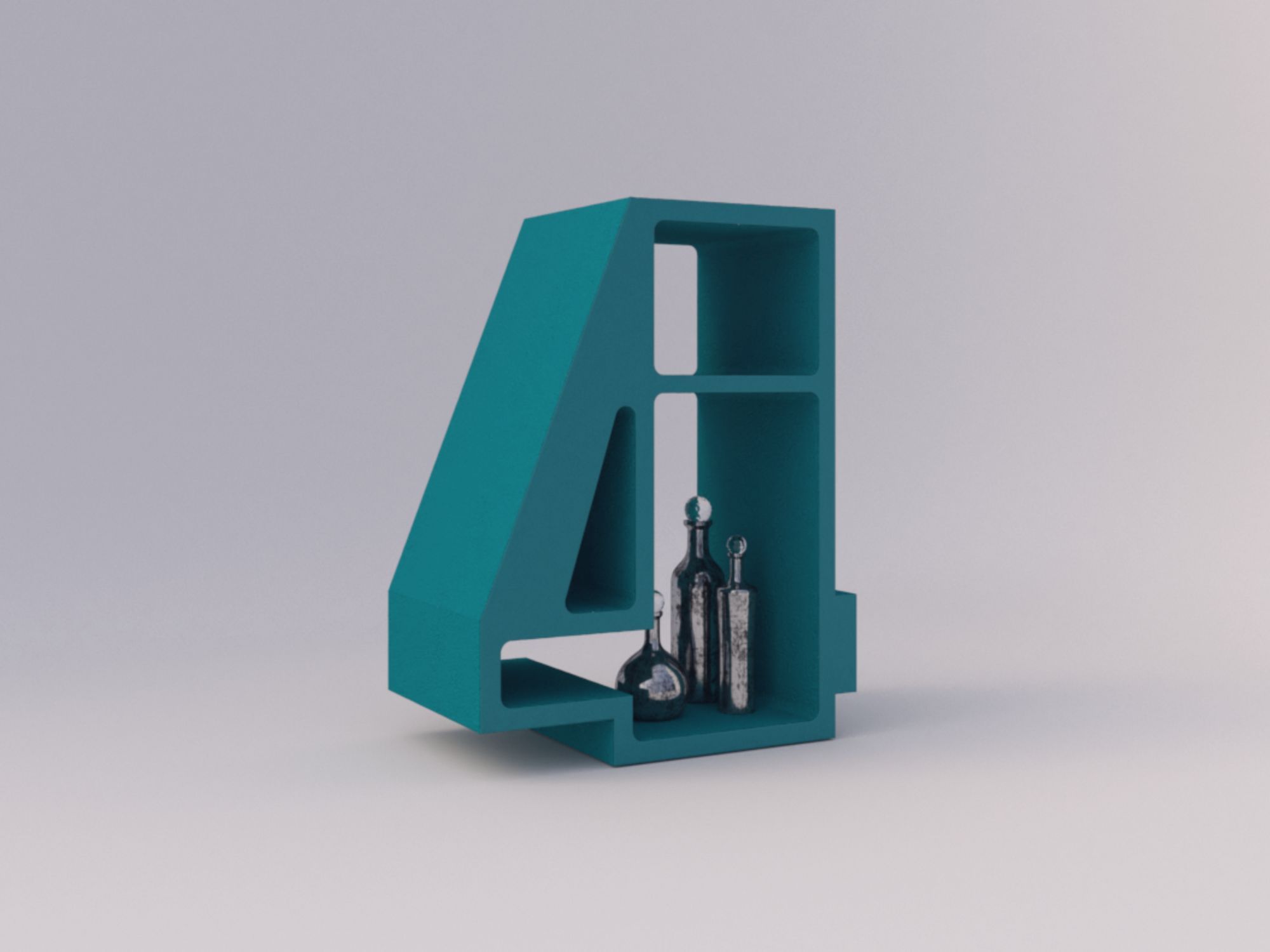 Мебель контейнеры в бетонной конструкции Voltan 555 ARCH-00065661 - Вид №44