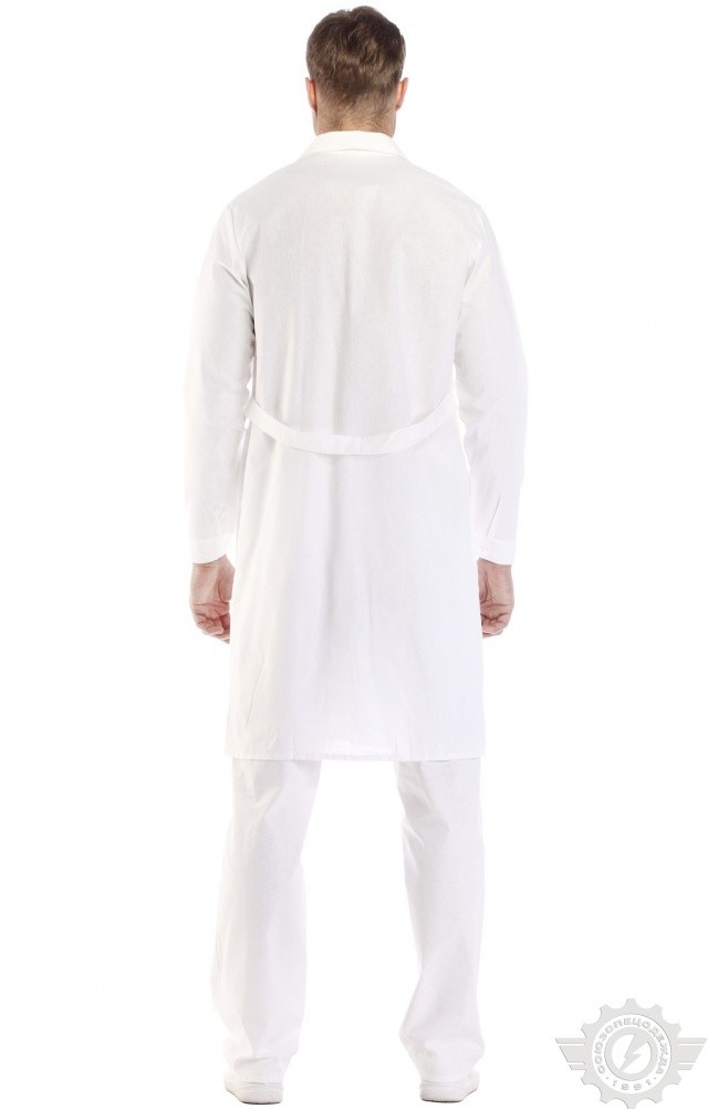 61724 Халат мужской белый  Медицинская одежда  размер 52-54/170-176 Спецодежда  - Вид №8