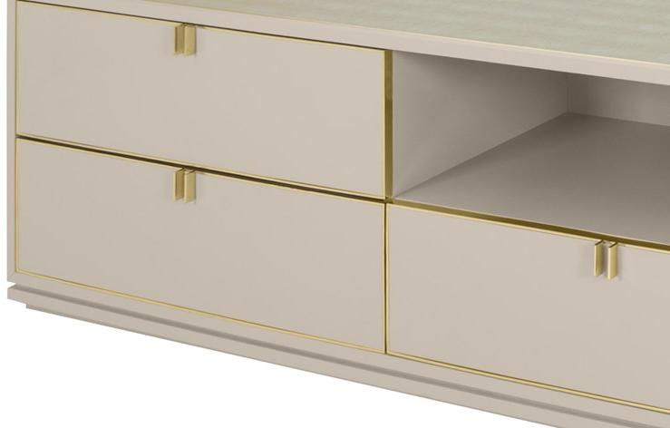 FRATO Низкая деревянная тумба под ТВ с ящиками Deville Ffu370002aai - Вид №2