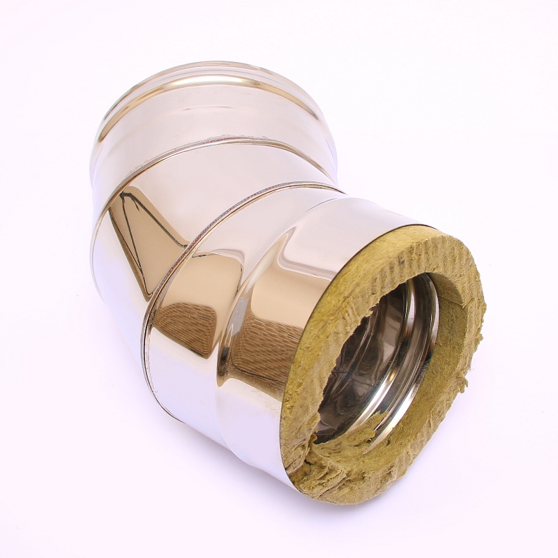 Сэндвич-колено 135" Ferrum Ф150х210 нержавеющая сталь (430/0,5мм) FD07150T4FF - Вид №3