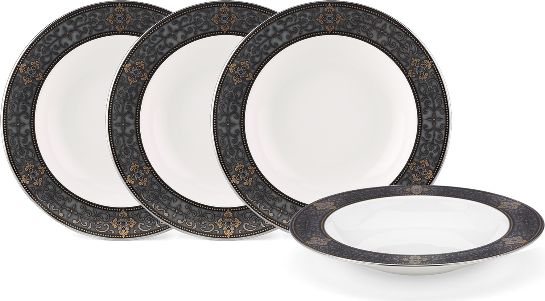 10667230 Lenox Набор из 4 тарелок суповых Lenox "Классические ценности" 23см Фарфор костяной 