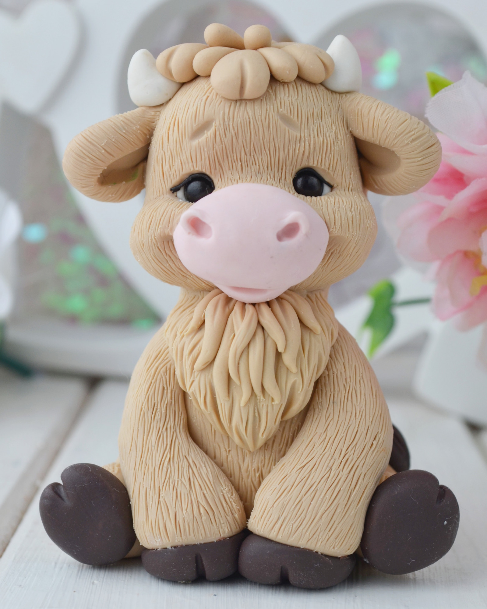 10278 Форма "Бычок сидит S" силикон HobbyPage 