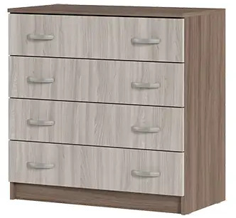 91291074 Комод Стендмебель Басса 80x104x41.40 см 4 ящика ЛДСП цвет бежевый STLM-1090513