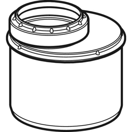 390.474.14.1 Переходник эксцентриковый Geberit Silent-PP, короткий Geberit  - Вид №1