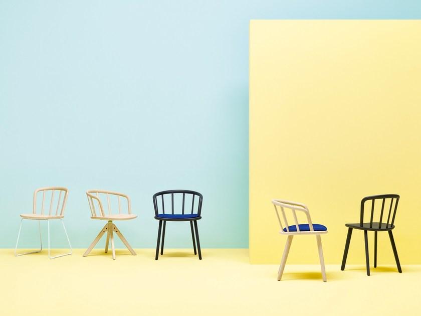 Pedrali Вращающийся стул на козелке из ясеня Nym 2845 - Вид №3