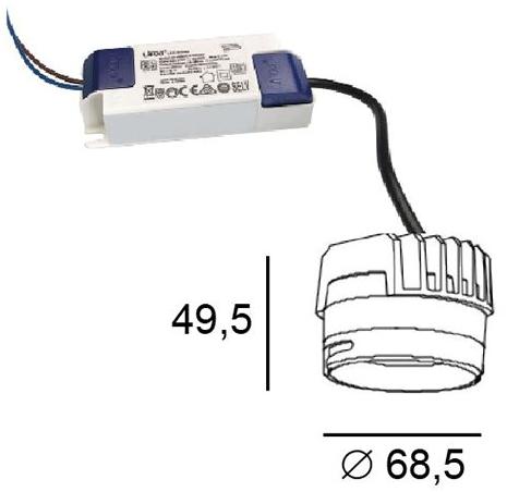 Terzo Light Встраиваемый алюминиевый светодиодный светильник  V4220100, v4220101  - Вид №2