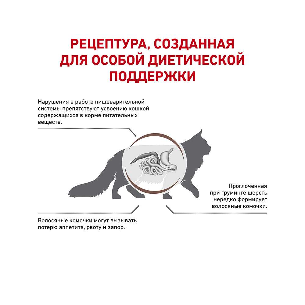 ПР0053521 Корм для кошек Vet Diet Gastro Intestinal Hairball Control при нарушении пищеварения сух. 400г ROYAL CANIN  - Вид №1