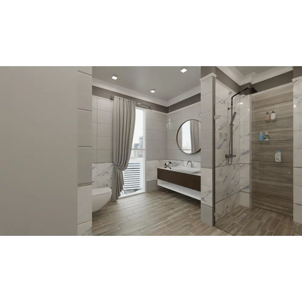 Глазурованный керамогранит Beryoza Ceramika Roots Grey 14.7x59.4 см 1.31 м² цвет серый 86276544 STLM-2000026 BERYOZA CERAMICA - Вид №2