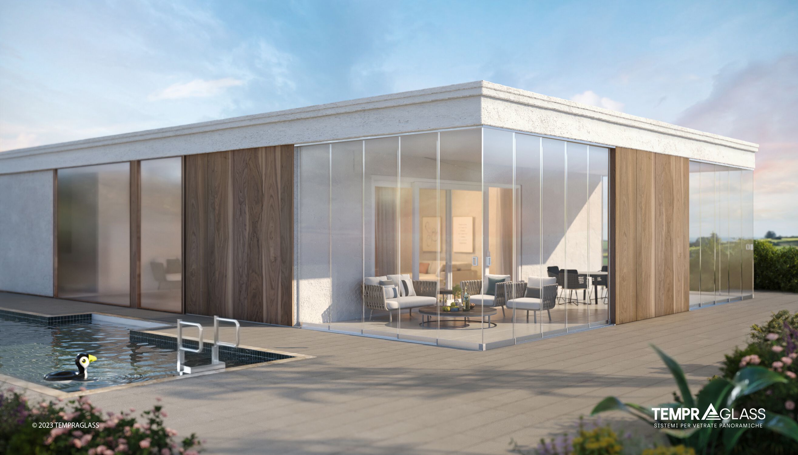 Панорамное раздвижное окно TEMPRAGLASS MAXIMA ARCH-00092203 - Вид №1