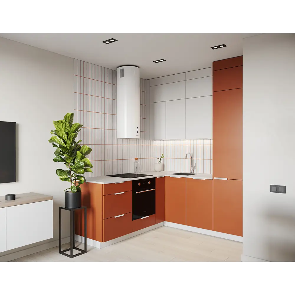 Карниз для кухонного шкафа Тара KONSENSA 200x4 см МДФ цвет терракотовый STLM-2147530 - Вид №7