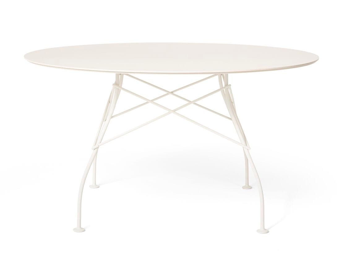 Круглый садовый стол со стальным основанием и столешницей из керамогранита Kartell GLOSSY ARCH-00030876 - Вид №23