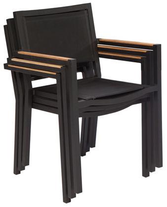 Il Giardino di Legno Штабелируемый садовый стул с подлокотниками Lui & lei Lui301 - Вид №1