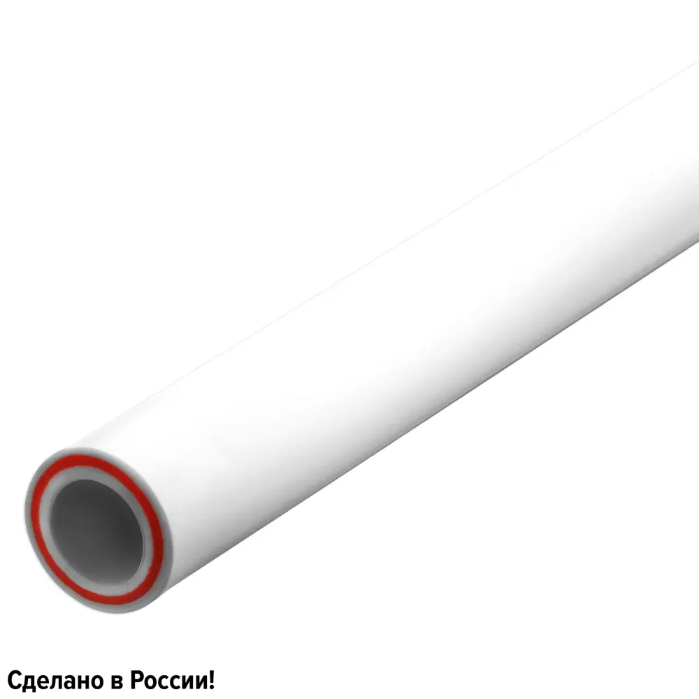 Труба полипропиленовая Ростерм Aqua армированная стекловолокном 40x5.5 мм SDR 7.4 PN 20 4 м STLM-2192462