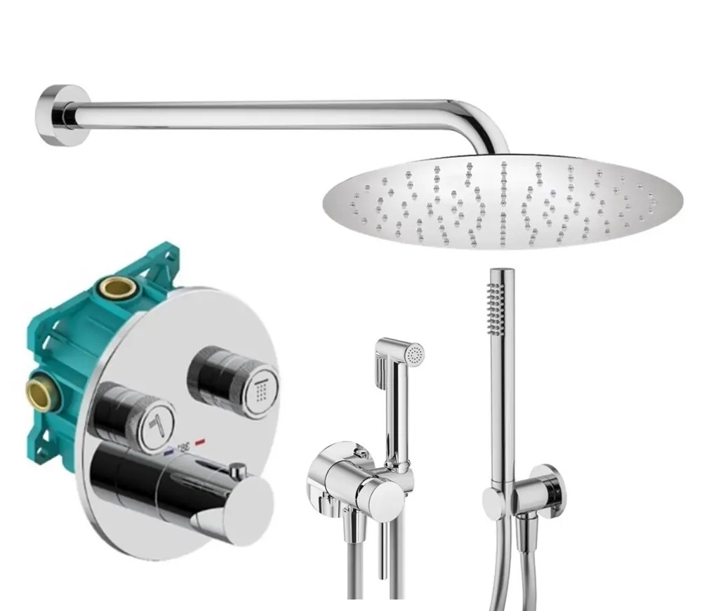 91720049 Комплект смесителей для душа Plumberia Selection KITZPSB02CR, Хром STLM-0974597