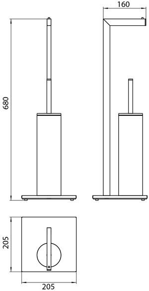 Emco Bad Держатель туалетной бумаги / ершик для унитаза Loft sun-id-1492767 - Вид №1