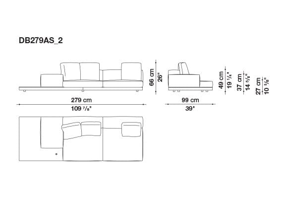 Кожаный диван B&B Italia док ARCH-00106863 - Вид №73