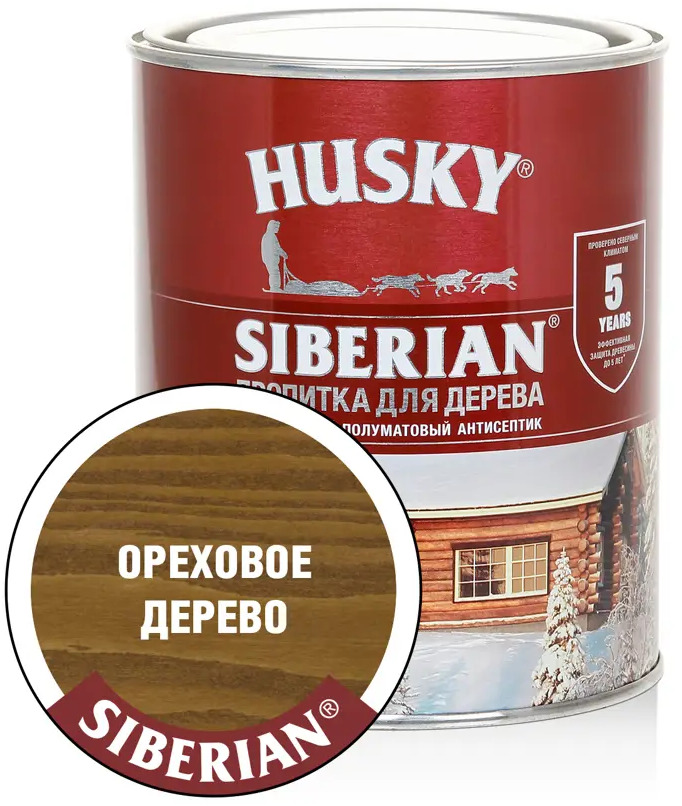 90286454 Антисептик HUSKY 28825 полуматовый орех 0.9 л STLM-0857994