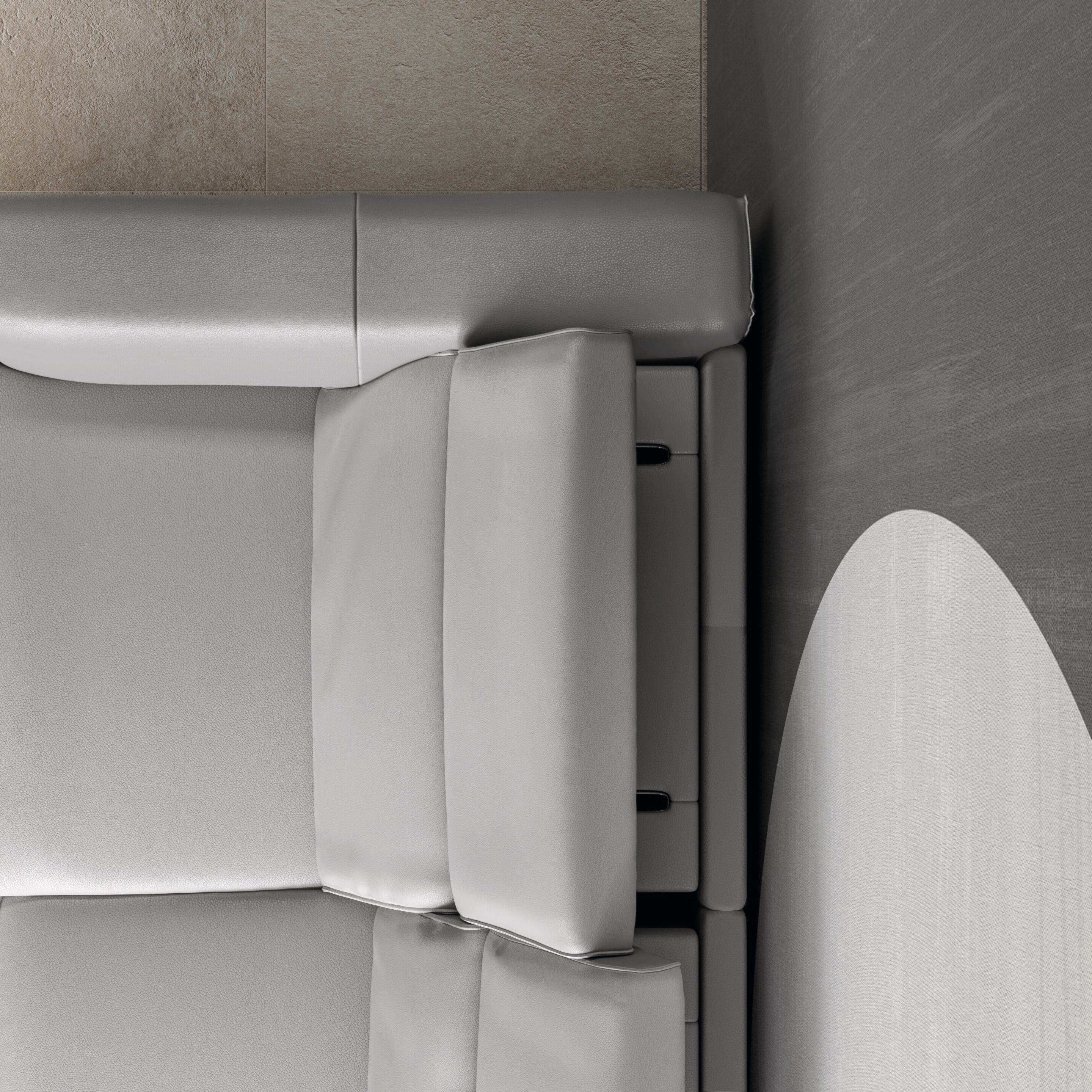 Угловой диван с откидной спинкой из ткани Natuzzi Italia Fidelio ARCH-00044031 - Вид №5