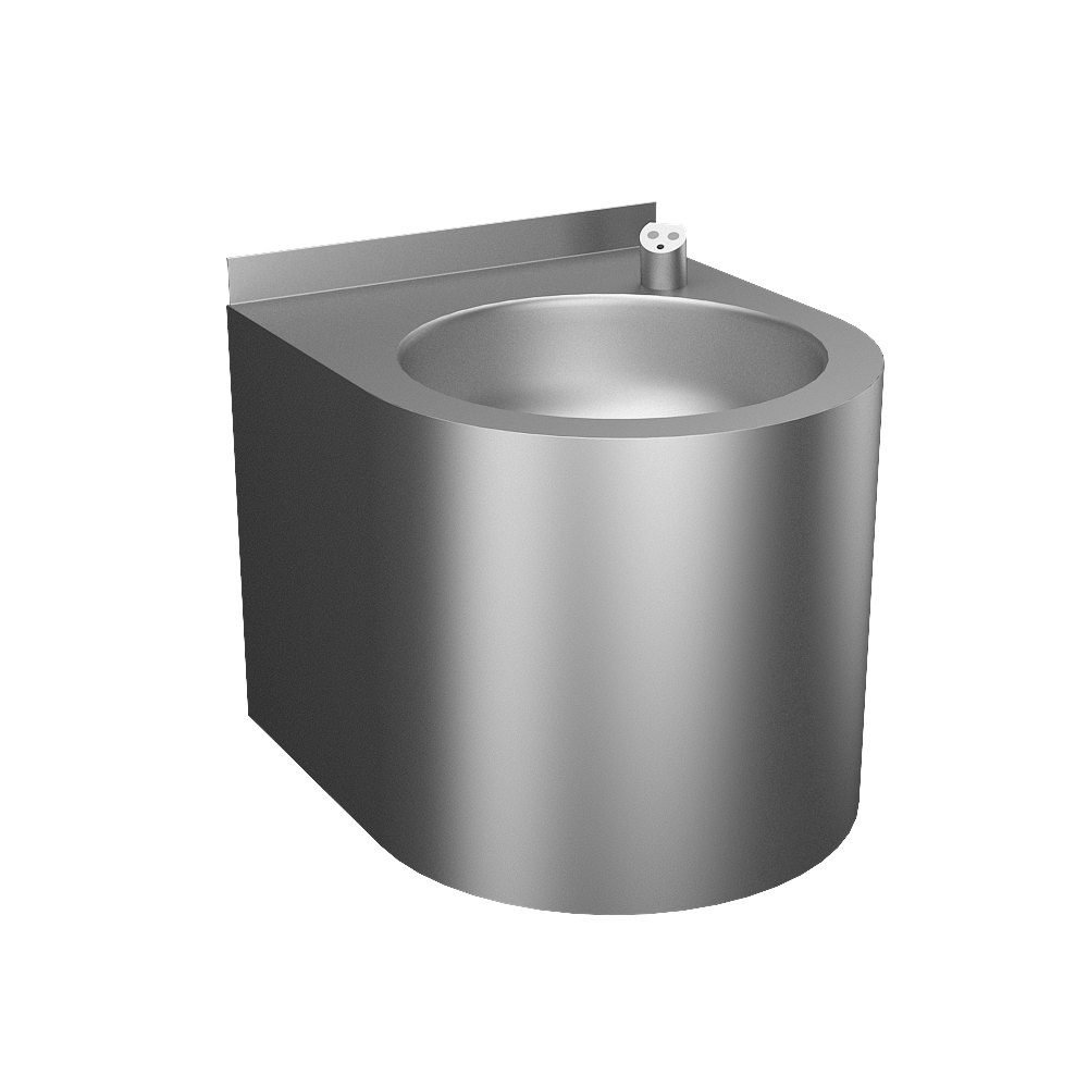 93142 Нержавеющий питьевой фонтан с автоматической арматурой, 6 В SANELA 