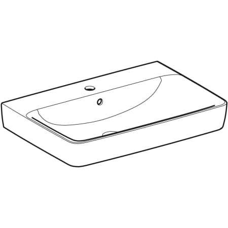 501.720.00.1 Накладная раковина Geberit Renova Plan Geberit  - Вид №1