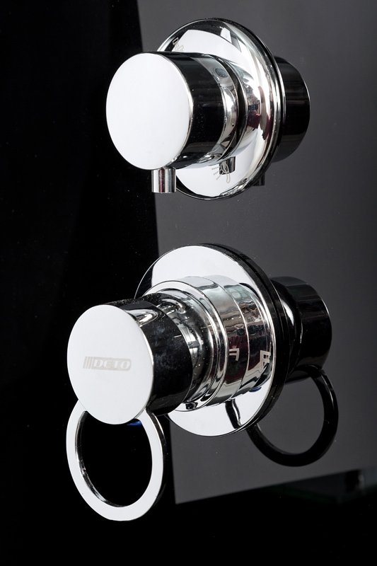 ЕМ1511 L с электрикой (эл.) Душевая кабина DETO Серия EM B10S LED BLACK - Вид №12