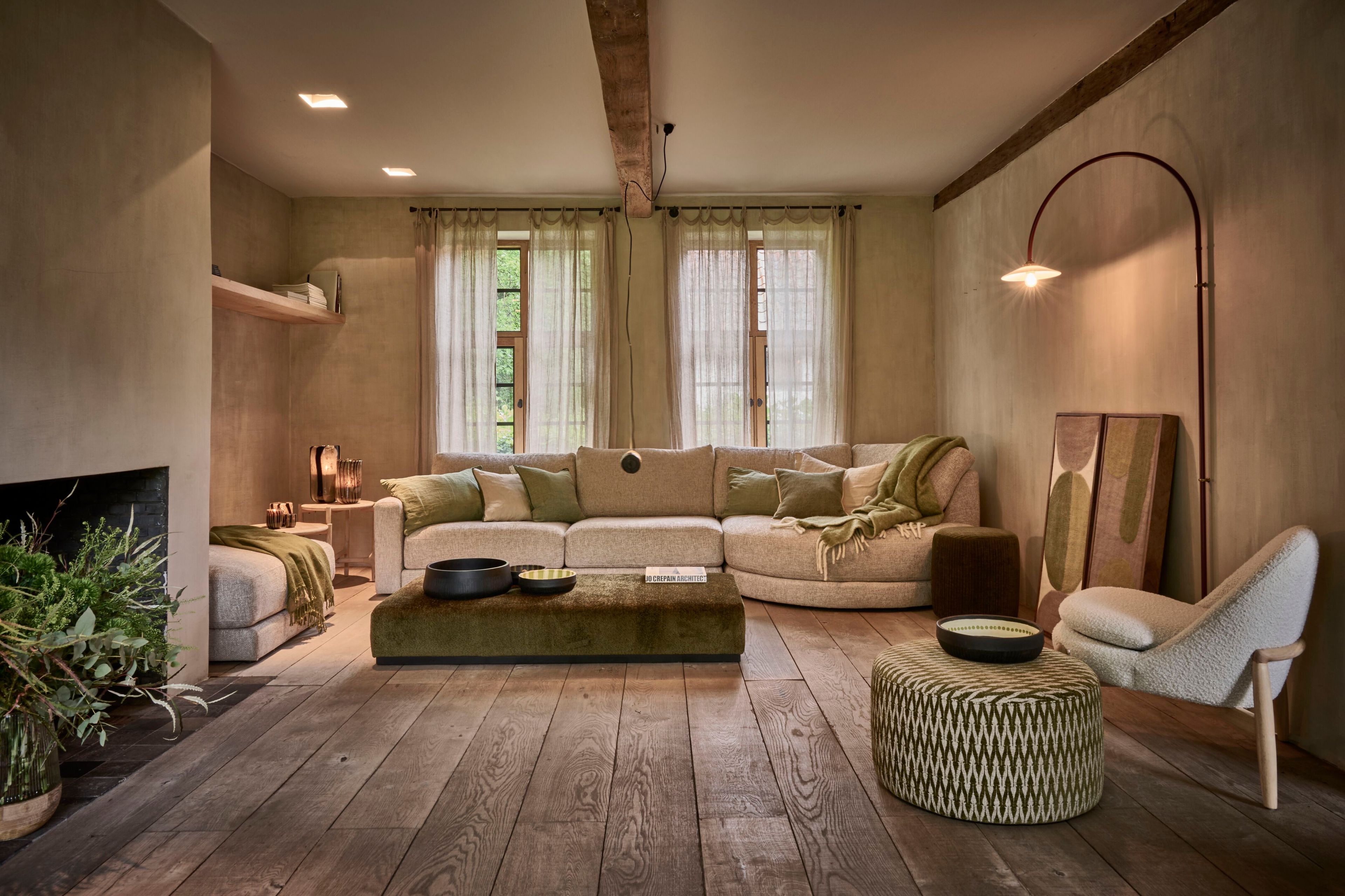 Круглый пуф из ткани POMAX MYRA ARCH-00023141 - Вид №11