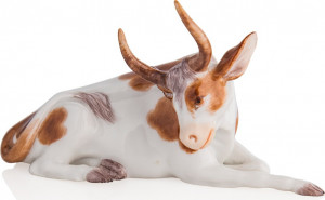 95300 Meissen Фигурка 5,5см "Лежащий бык" Фарфор