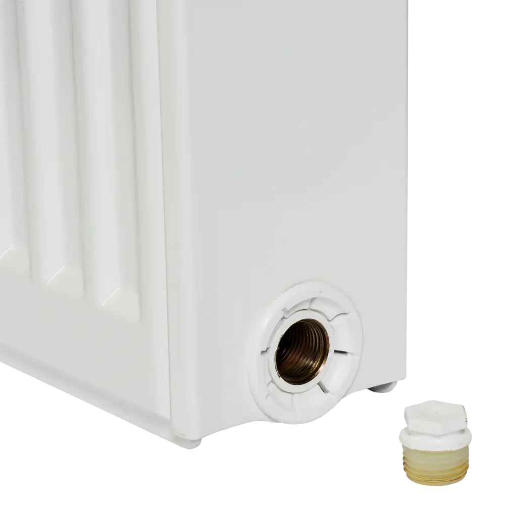 Радиатор Ростерм тип 22 500x2000 мм нижнее подключение сталь цвет белый STLM-2080263 - Вид №4