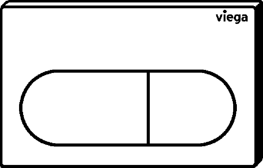 Viega Панель смыва Prevista для унитазов 8602.1 (773762) 773 762 - Вид №2