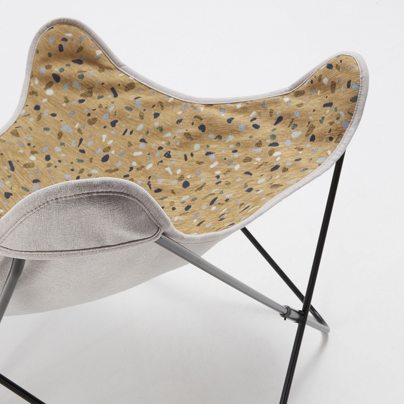 065233 Кресло nn ткань terrazzo горчица La Forma Fly - Вид №6