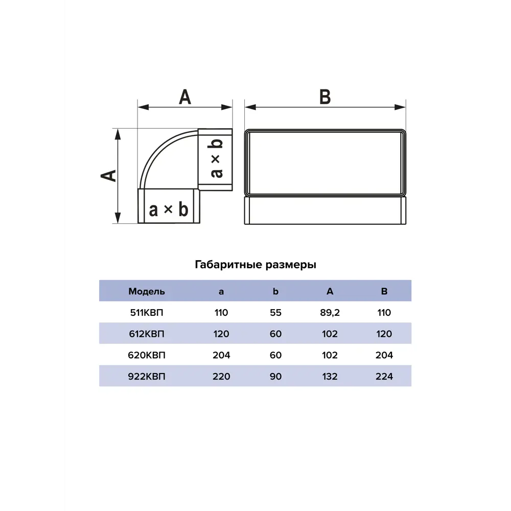 Колено 90° Era КВП 90x220 мм пластик STLM-2012188 - Вид №4