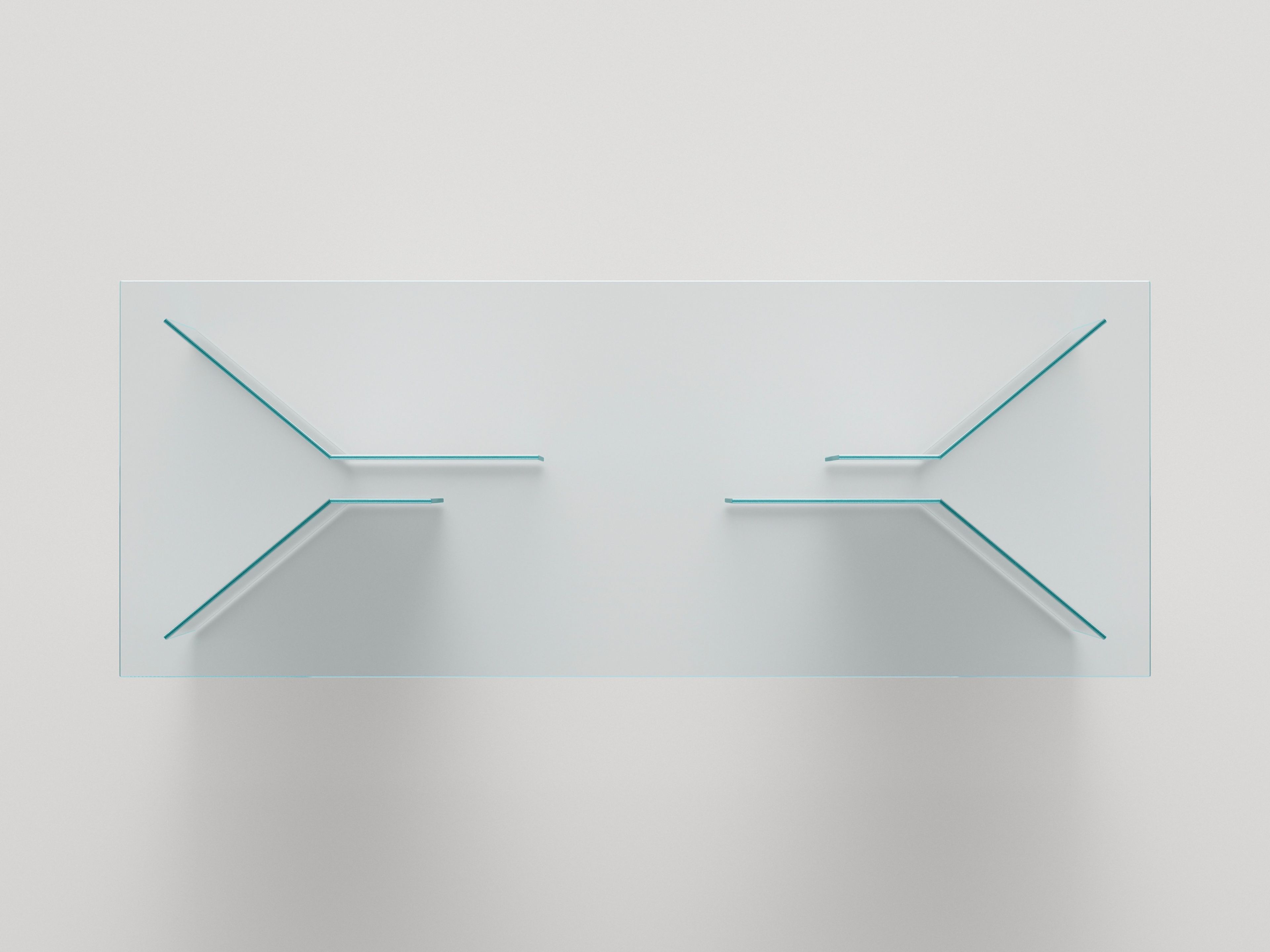 Прямоугольный стол из закаленного стекла Tonelli Design THRIM ARCH-00018537 - Вид №6