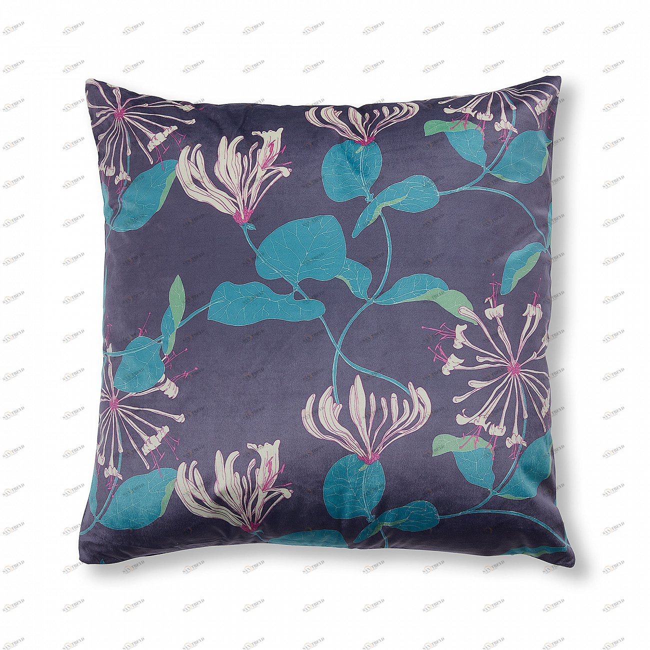 Чехол для подушки синий от La Forma LA FORMA РИСУНОК, ЦВЕТЫ 298871 