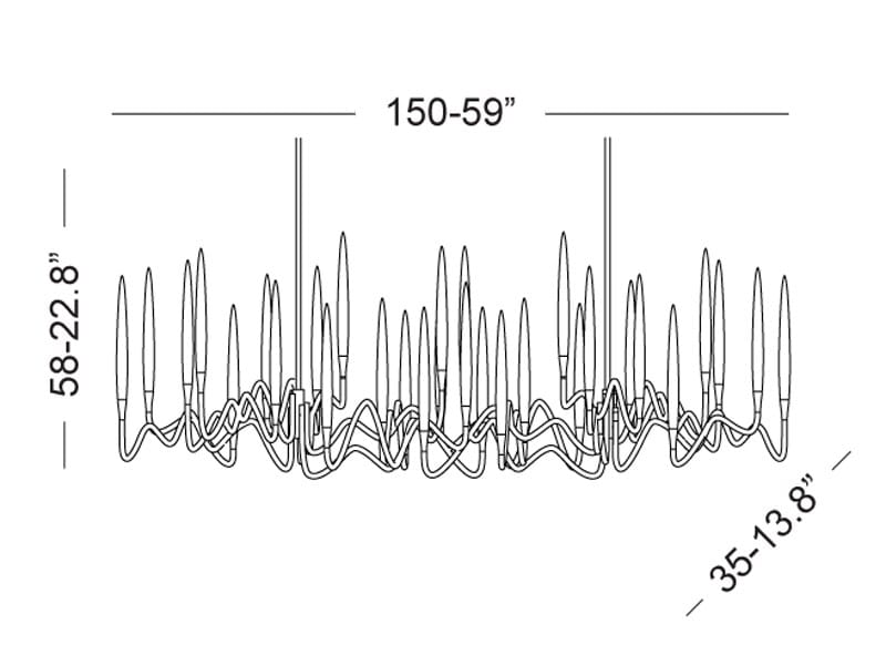 Латунный светодиодный подвесной светильник Il Pezzo Mancante кусок 3 ARCH-00098736 - Вид №19