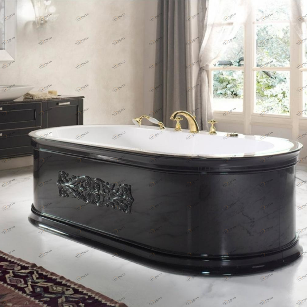 Ванна отдельно стоящая Yuma Style white 200 см Karolitalia BLUBLEUYUMASTYLEWHITE