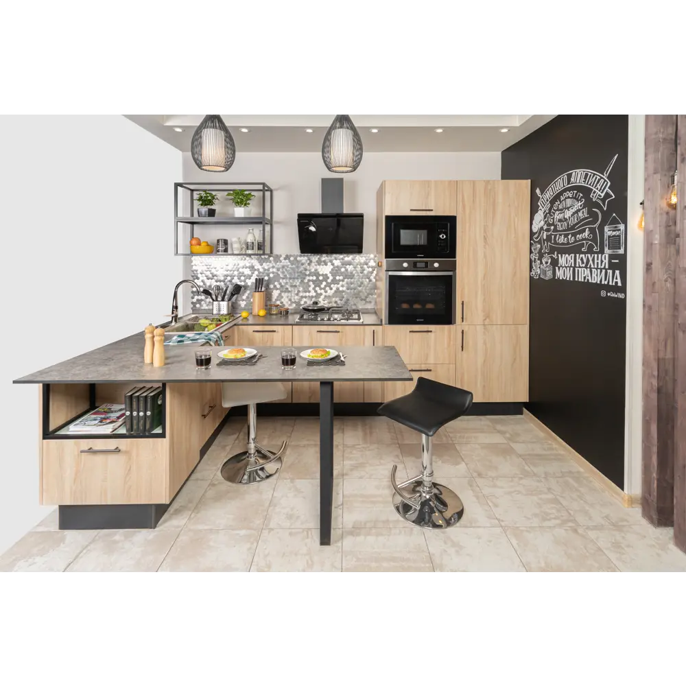 Фальшпанель Delinia ID Сантьяго для кухонного шкафа 58х214 см 82676492 STLM-0033784 - Вид №11